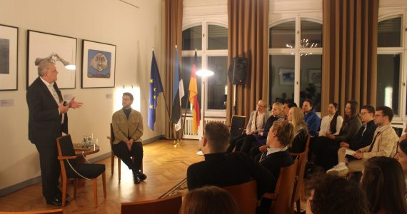 Fireside chat in estonian embassy